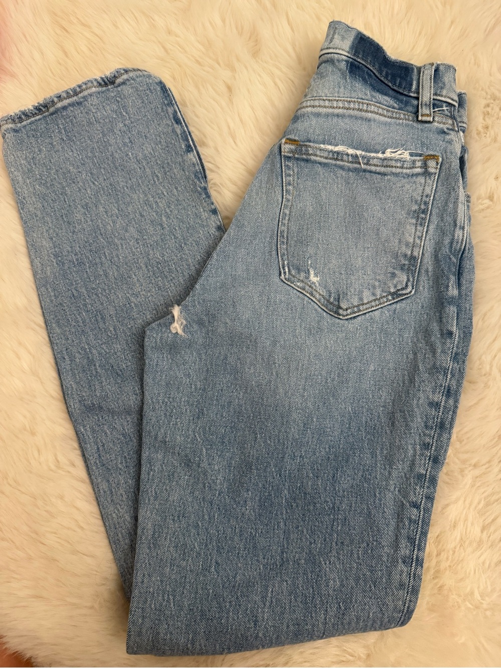 Abercrombie & Fitch Light Wash Straight Leg Jeans